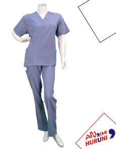 طقم سكراب 9931 Bluey Gray ( قطعتين )